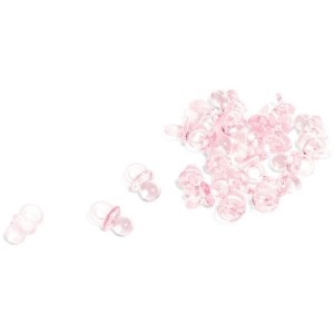24 Mini tetinas rosas - 2 cm