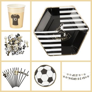 Grande Party Box Ftbol Oro y Blanco