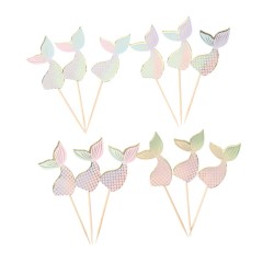 Maxi Party Box Sirena pastel y dorada. n5