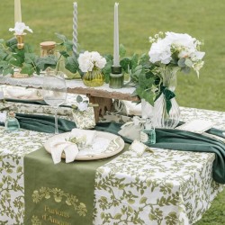 Mantel Tela Bot�nica Verde. n�5