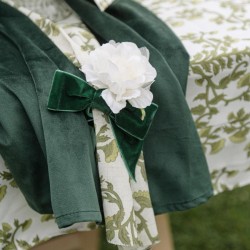 Camino de mesa de tela Botanica Verde. n�3