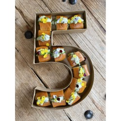 Bandeja de cartón Kraft número 8 - 40 cm - Grado alimenticio. n°2