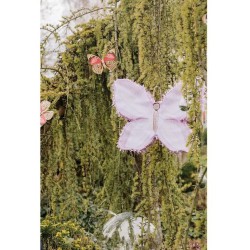 Piata de mariposa color lila y crema - 45 cm. n2
