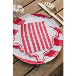 6 platos Mix&Match  Rojo y blanco. n2