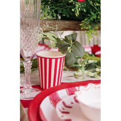 6 Vasos Mix&Match - Rojo y Blanco. n1