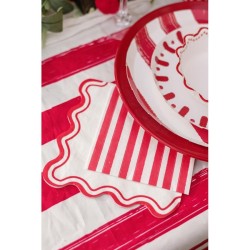 10 servilletas Mix&Match - Rojas y blancas. n1