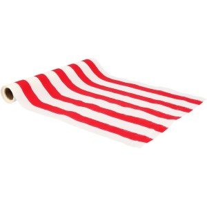 Camino de mesa de tela Mix&Match - Rojo y blanco