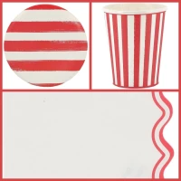 Caja de fiesta Mix&Match roja y blanca