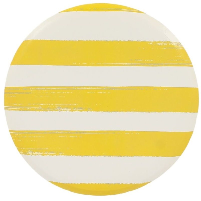 6 platos Mix&Match - Amarillo y blanco 