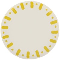 6 platos pequeos Mix&Match - Amarillo y blanco