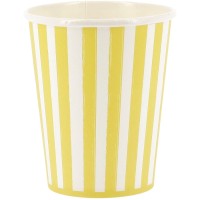 Contiene : 1 x 6 vasos Mix&Match - Amarillo y blanco