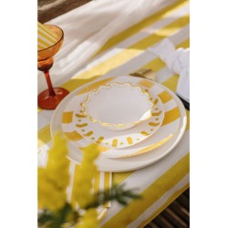 6 vasos Mix&Match - Amarillo y blanco. n1
