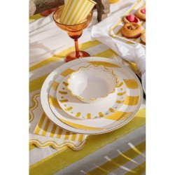 6 vasos Mix&Match - Amarillo y blanco. n2