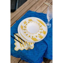 10 servilletas Mix&Match - Amarillas y blancas. n1