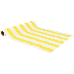 Camino de mesa de tela Mix&Match - Amarillo y blanco