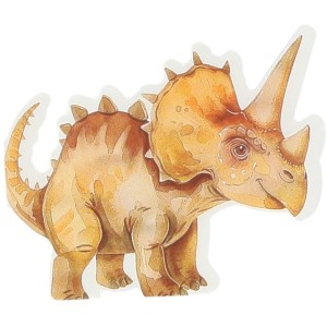 10 servilletas de dinosaurios verdes