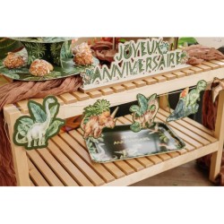 Guirnalda de dinosaurio verde. n3
