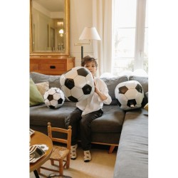 Globo de helio blanco y negro con forma de ftbol -  55 cm. n2