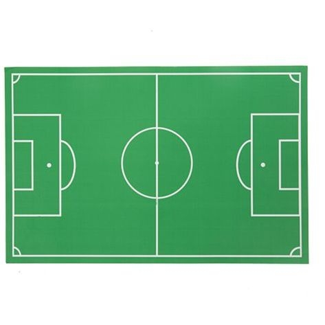 8 manteles individuales de campo de ftbol verde y blanco - 40 x 26 cm 