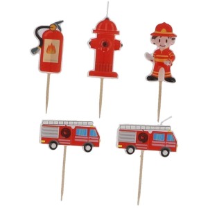 5 velas de bombero