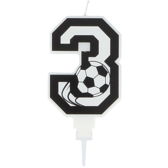 Vela de ftbol nmero 3 - 8, 5 cm 