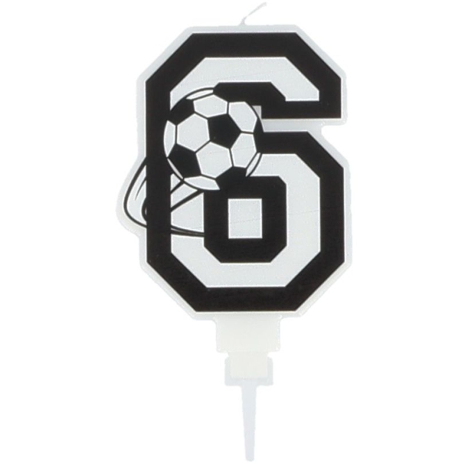 Vela de ftbol nmero 6 - 8, 5 cm 