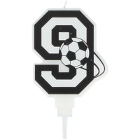 Vela de ftbol nmero 9 - 8,5 cm