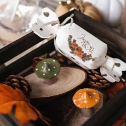 Surtido de hojas de arce,  ramitas y setas en resina. n°4