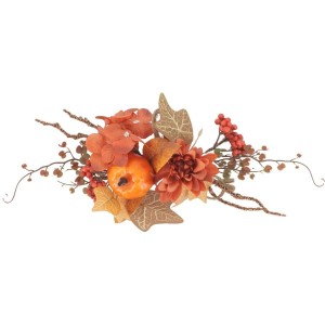 Decoracin Dulzura Otoal - Naranja y mbar - 30 cm