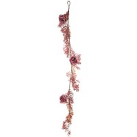 Guirnalda Witchyland de 3 rosas y follaje - 1,50 m
