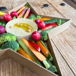 Bandeja de cartón kraft Estrella - 40 cm - Alimentaria. n°2