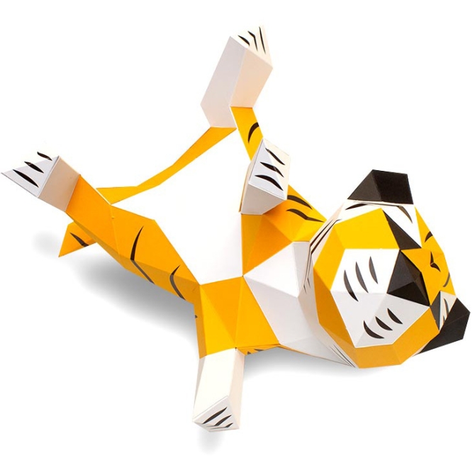 Trofeo Pequeo Tigre - Papel 3D 