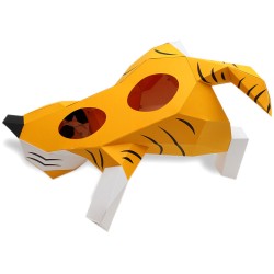 Trofeo Pequeo Tigre - Papel 3D. n2