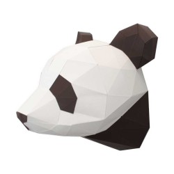 Trofeo Panda cabeza - Papel 3D. n1