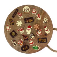 24 Pequeos Regalos de Chocolate (mx. 5 cm) - Calendario de Adviento