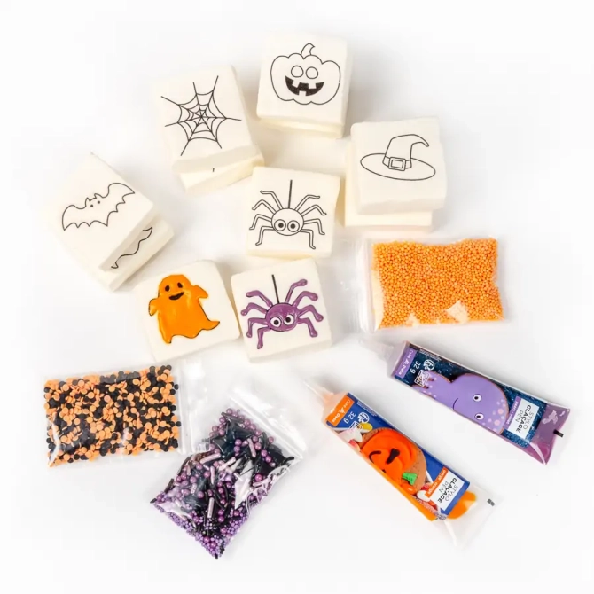 Kit de 12 malvaviscos de Halloween para decorar 