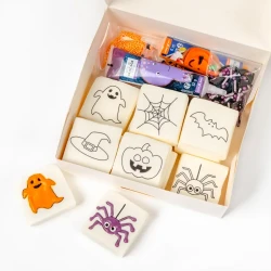 Kit de 12 malvaviscos de Halloween para decorar. n1