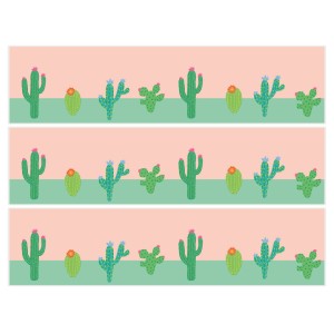 Contornos de pastel de azcar - Cactus