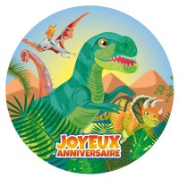 Disco de azcar Dino T-Rex (19 cm)