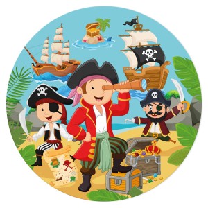 Disco de azcar Pequeno Pirata (19 cm)