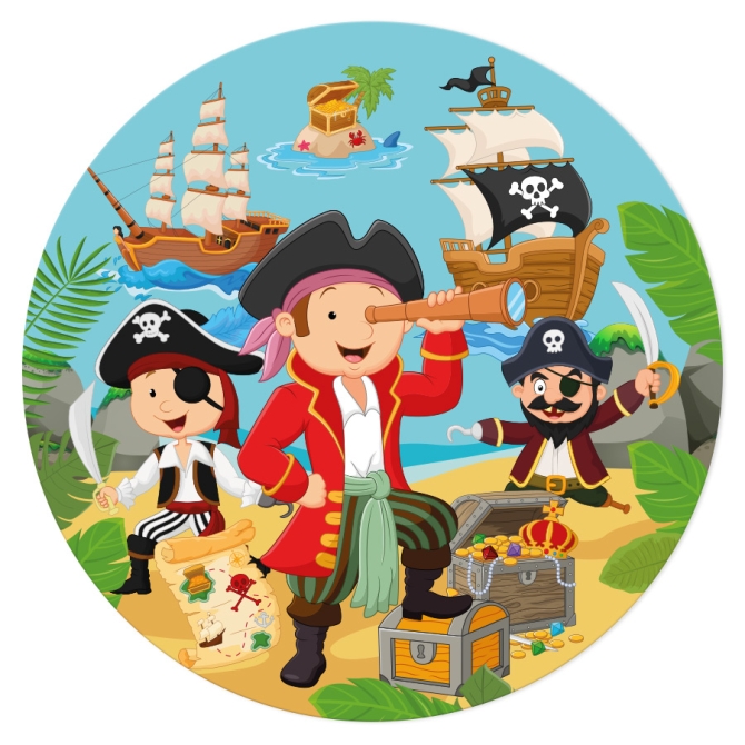 Disco de tarta P tit Pirata (19 cm) 