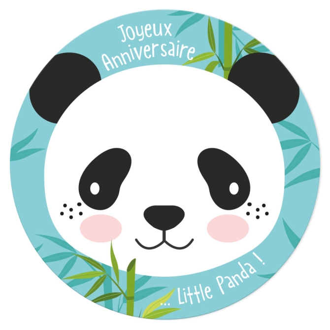 Disco de tarta Pequeo Panda (19 cm) 