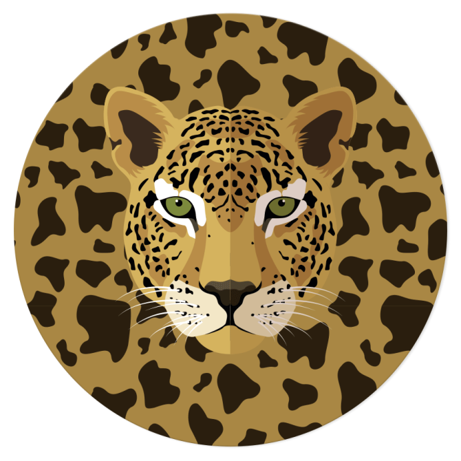 Disco de azcar - Pantera (19 cm) 