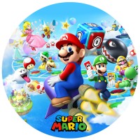 Disco de tarta Super Mario (19 cm)
