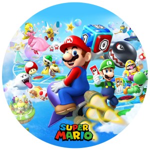 Disco de azcar Super Mario (19 cm)