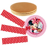 Kit Tarta Minnie - Con bizcocho de cacao