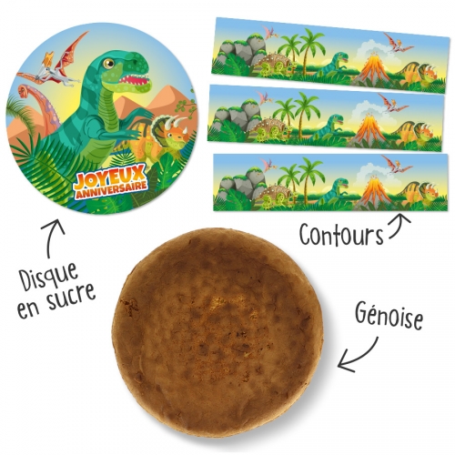 Kit de pastel de dinosaurio para el cumpleaños de tu hijo - Annikids