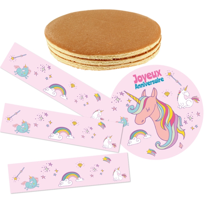 Kit de pastel de unicornio arcoris 