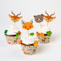 Kit Cupcake Animales del Bosque - Reciclable