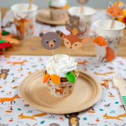 Kit Cupcake Animales del Bosque - Reciclable. n4